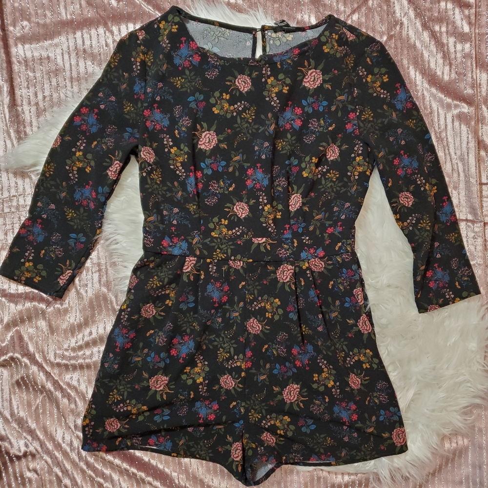 Long Sleeve & Pleated Shorts Summer Romper